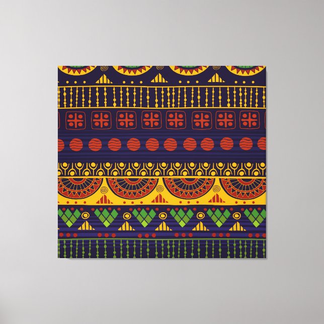 Toile Motif tribal, polyvalent pour diverses utilisation (Recto)