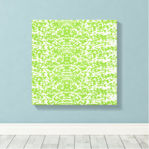 Toile Motif Vert Citron Grunge - Décoration Abstraite d'