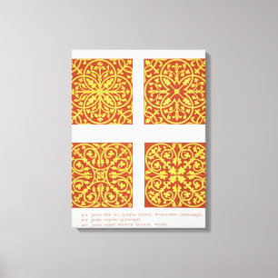 Toile motifs de tuiles du 13ème siècle, illustration de 