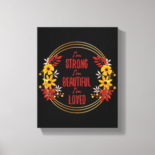 Toile Motivation gracieuse mots pour le succès