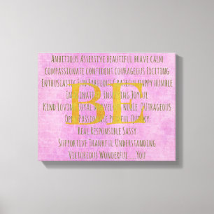 Toile Motivational Be You Citation