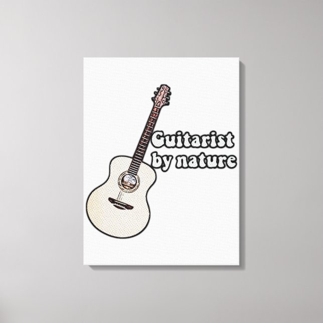 Toile motivational guitar quote for guitarists (Recto)