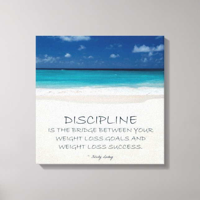Toile Motivationnelle Perte de Poids : Plage 03 (Recto)