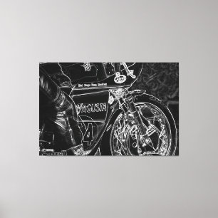 Toile Moto 1 60x40 (150x100cm) waccn