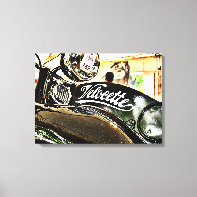 Toile Moto ancienne Velocette série M (Recto)