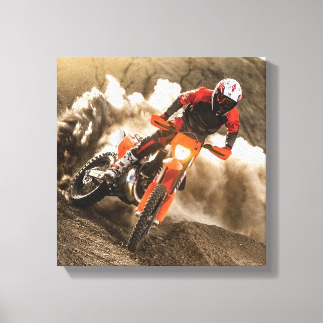 Toile Motocross Rider (Recto)