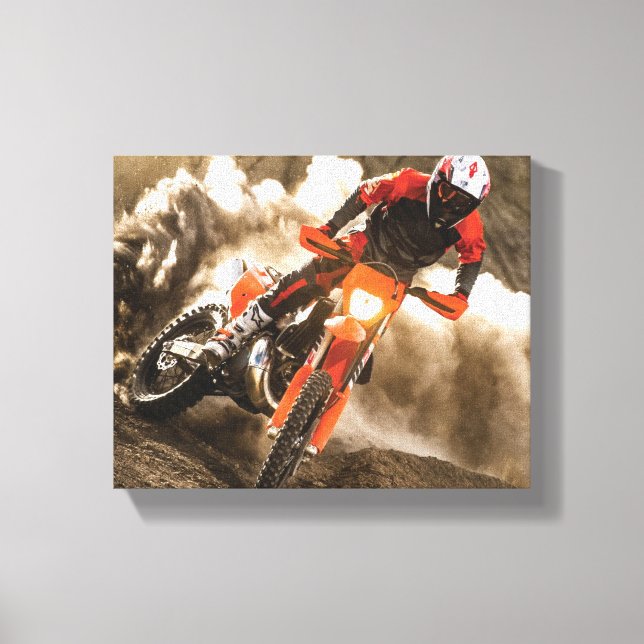 Toile Motocross Rider (Recto)