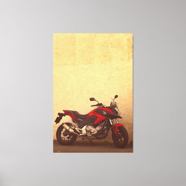 Toile Motorbike Motorcycle Bike Riker (Recto)