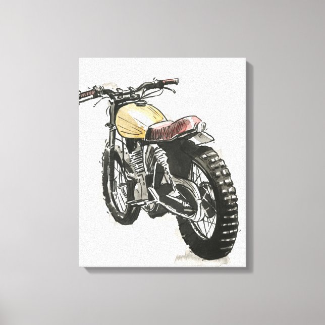 Toile Motos en encre III (Recto)
