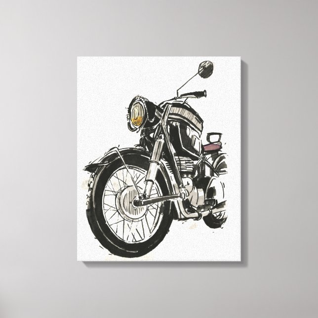 Toile Motos en encre IV (Recto)