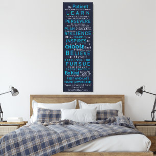 Toile Mots de motivation personnalisés pour les adolesce
