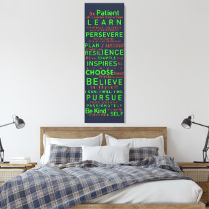 Toile Mots d'inspiration sur les leçons de vie pour la r