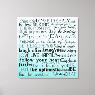 Toile Mots inspirés