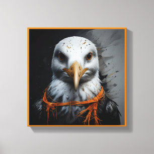 Toile Mouette éffrayante d'Halloween déguisée
