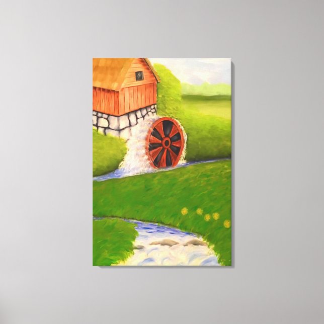 Toile Moulin à eau (Recto)