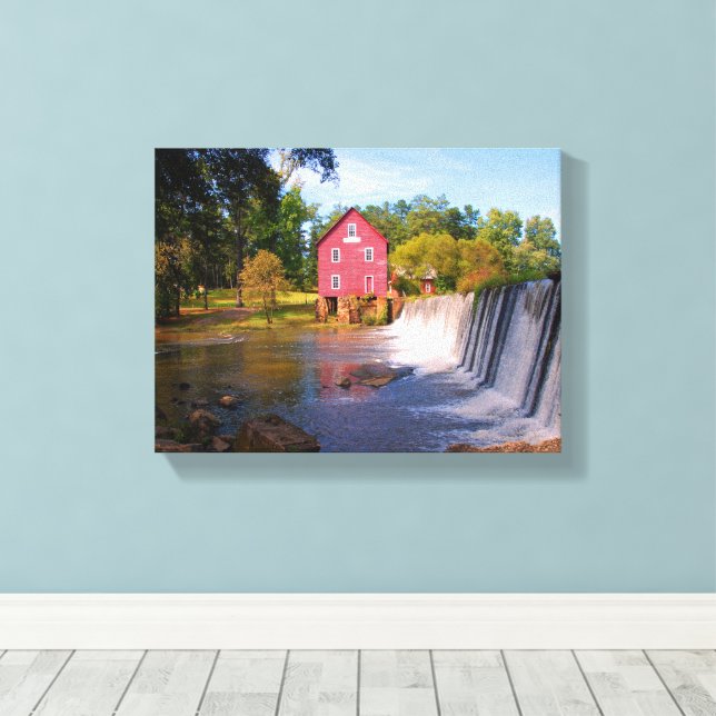 Toile Moulin de Starr Géorgie (Insitu (Plancher de Bois))
