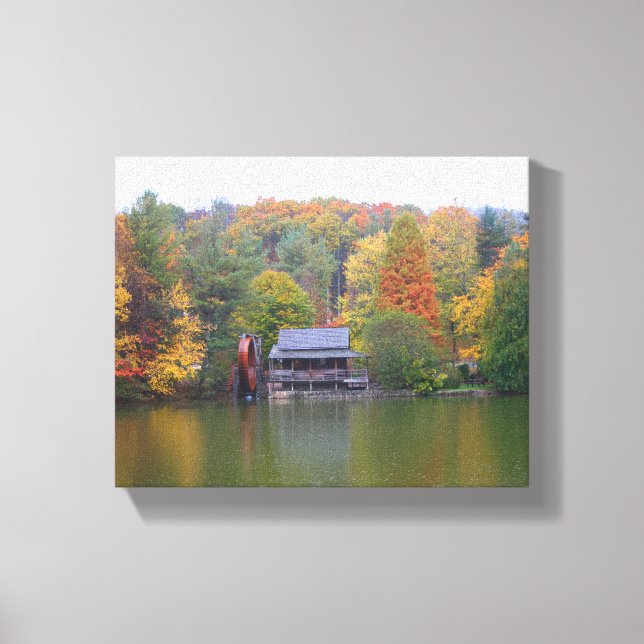 Toile Moulin sur un lac en automne (Recto)