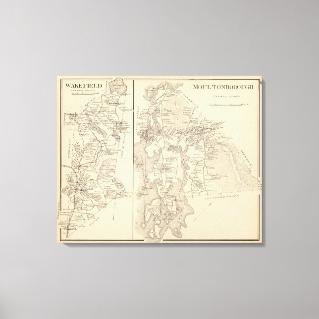 Toile Moultonborough, comté de Carroll (Recto)