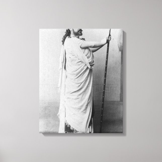 Toile Mounet-Sully comme Oedipus dans 'Oedipus Rex' (Recto)