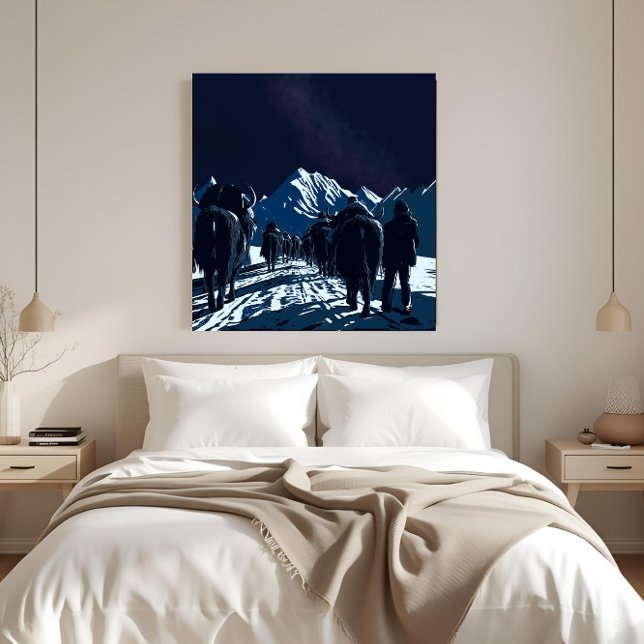 Toile Mount Everest Night Caravan Luxury Canvas Art (Créateur téléchargé)