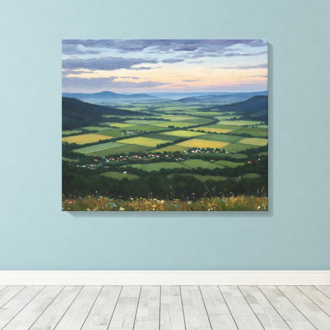 Toile Mountain Ranges & Plains (Insitu (Plancher de Bois))