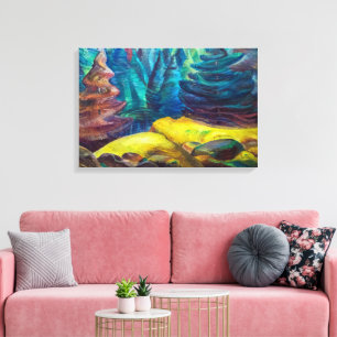 Toile Mousse jaune Emily Carr