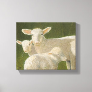 Toile Moutons de mère