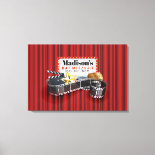 Toile MOVIE STAR Bat Bar Mitzvah Se connecter Carte MÉMO