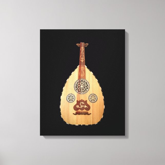 Toile Moyen-Orient Lute Elegant Oud (Recto)