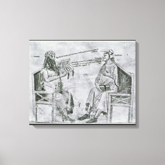 Toile Moyennes en conversation avec Porphyry (Recto)