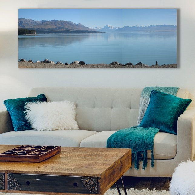 Toile Mt Cook en hiver depuis le lac Pukaki (Créateur téléchargé)