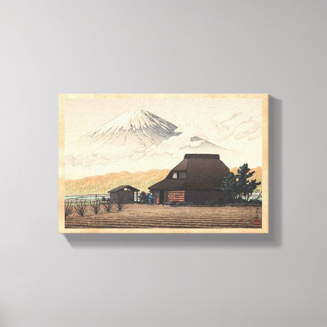 Toile Mt Fuji de Narusawa Hasui Kawase shin hanga art (Recto)