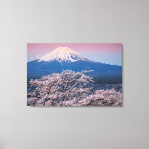 Toile Mt Fuji et fleurs de cerisier