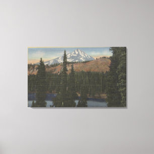 Toile Mt. Jefferson, Orégon - vue de lac hunts