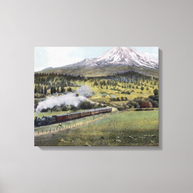 Toile Mt Shasta et Southern Pacific Rail (Recto)