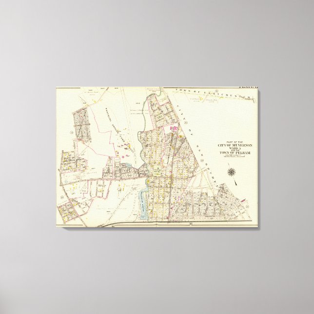 Toile Mt Vernon ward 5, Pelham, New York (Recto)