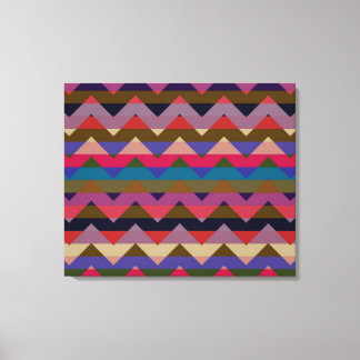 Toile Multicolore Chevron Zigzag Motif à bande 8