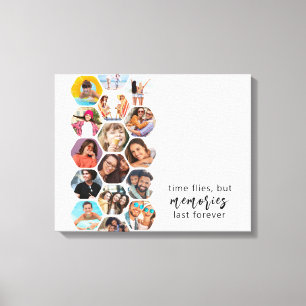 Toile Multiphoto Collage souvenirs Simple Carré moderne