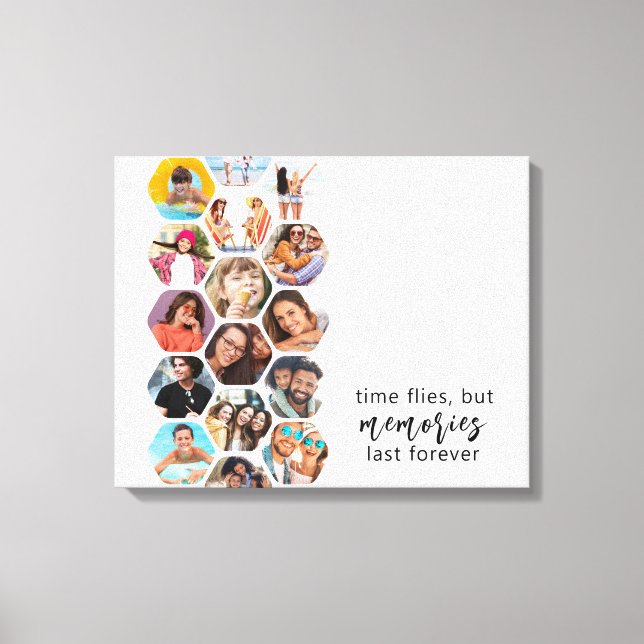 Toile Multiphoto Collage souvenirs Simple Carré moderne (Recto)