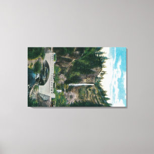 Toile Multnomah tombe avec des ponts en Benson et en
