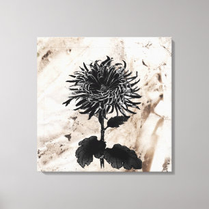 Toile Mum Grandiflora Noir
