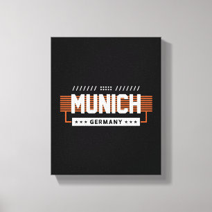 Toile Munich Allemagne Typographie Moderne Conception Gr