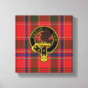 Toile Munro Scottish Crest et Tartan Canvas