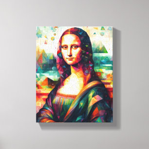 Toile MUR ART Mona Lisa Portrait fine art Peinture