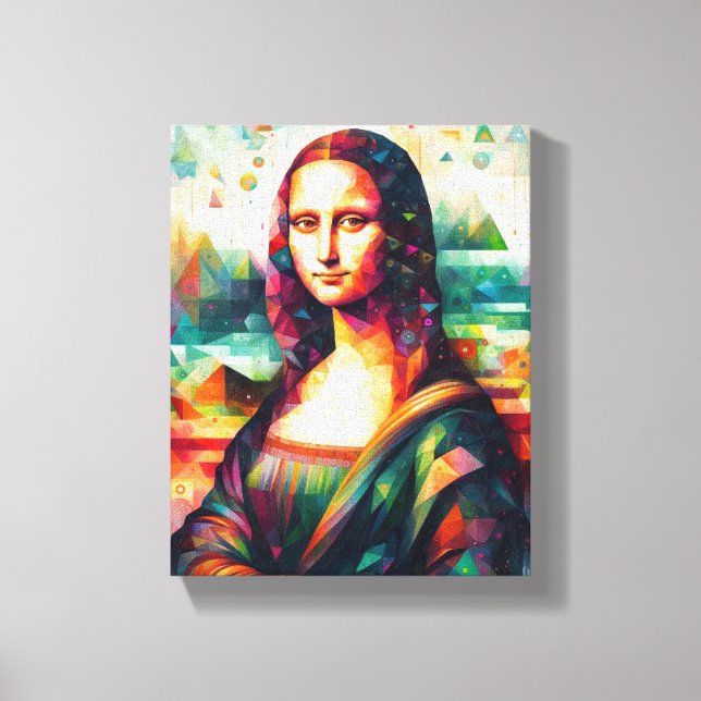 Toile MUR ART Mona Lisa Portrait fine art Peinture (Recto)