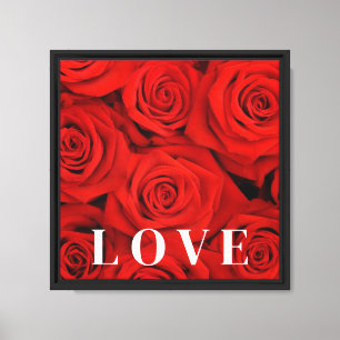 Toile Mur Art-Rouge Roses