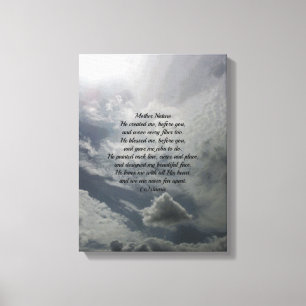 TOILE MUR CANVAS MÈRE NATURE POEM STYLE DESIGN