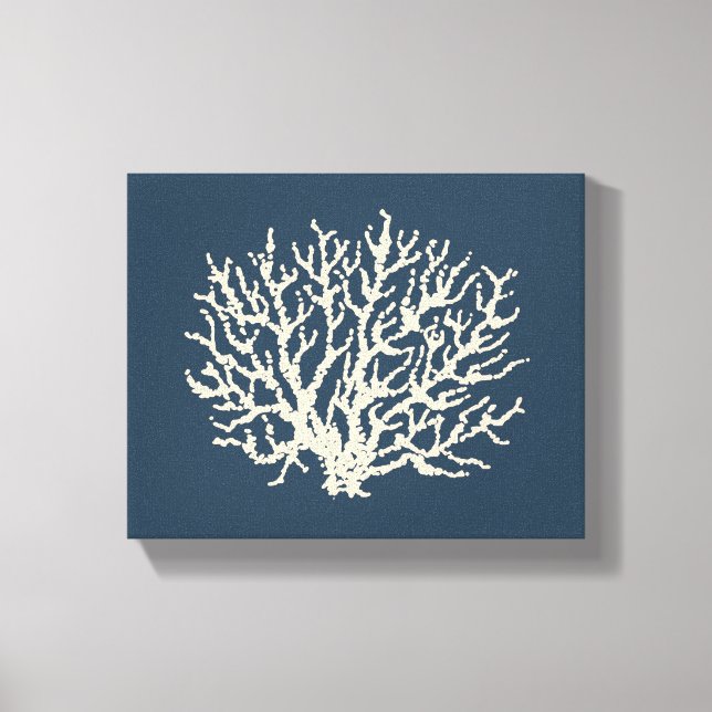 Toile Mur de corail bleu foncé (Recto)