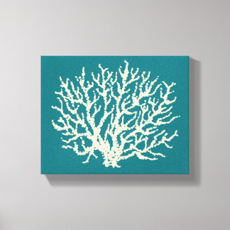 Toile Mur de corail de mer Turquoise
