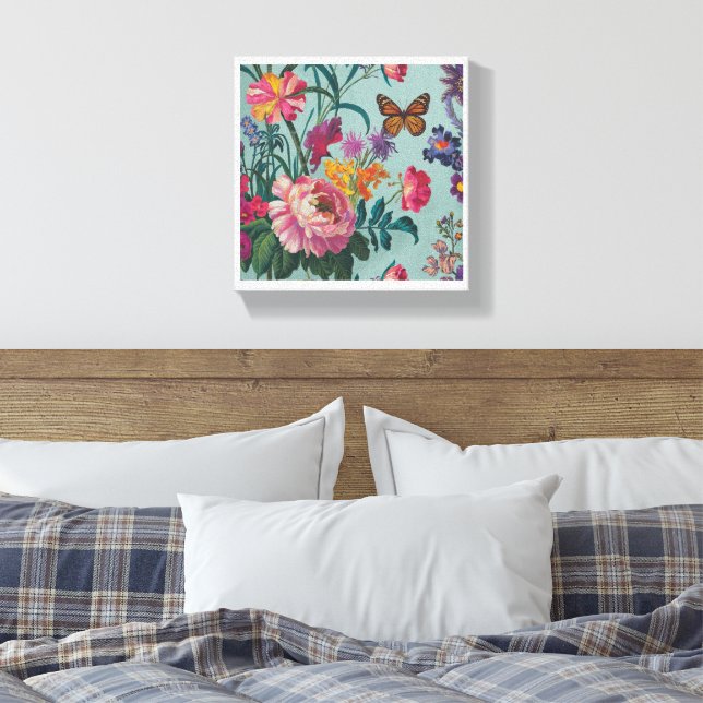 Toile mur de fleurs (Insitu(Chambre))